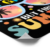 Poster Adieu 6e année Bonjour 7e année mais premier été (Coin)