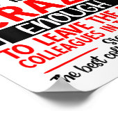 Poster Adieu Collègue de Travail qui Quitte son Emploi, C (Coin)