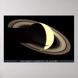 Poster Adieu du Voyager à Saturne