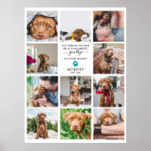 Poster Adieu le plus dur | Collage photo de 11 pour le mé (Devant)