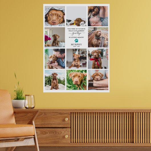 Poster Adieu le plus dur | Mémorial animal de compagnie 1 (Salon 2)