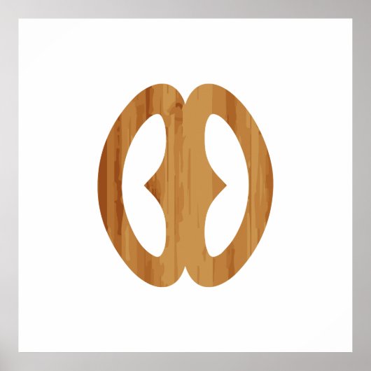 Poster Adinkra Symbole Hope Nyame biribi wo soro Idée cad (Devant)