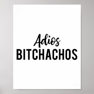 Poster Adios Achos Funny Cinco De Mayo Party Fiesta Cadea