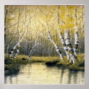 Poster Adirondack Birches