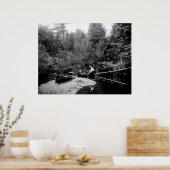 Poster Adirondack Canoe Fishing (Cuisine)