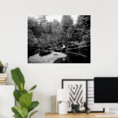 Poster Adirondack Canoe Fishing (Bureau à domicile)