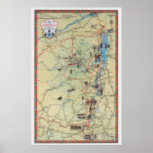 Poster Adirondacks vintages - 1929 (Devant)