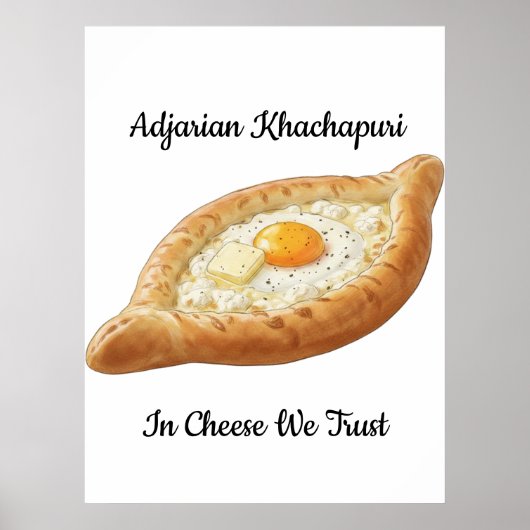 Poster Adjarian Khachapuri (Devant)
