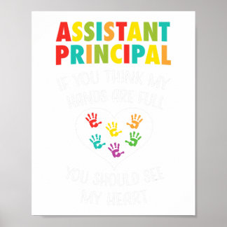 Poster Adjoint principal Cute enseignant Appréciation Cad