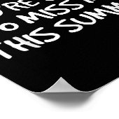 Poster Admets Que Tu Vas Me Manquer Cet Été (Coin)