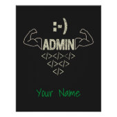 Poster Administrateur Administrateur IT Sysadmin Informat (Devant)