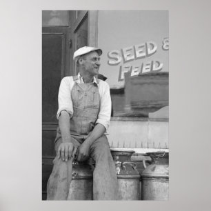 Poster Administration de la sécurité vintage