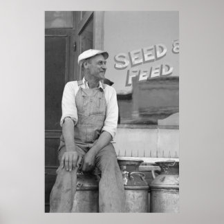 Poster Administration de la sécurité vintage