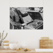 Poster Administration de la sécurité vintage (Cuisine)