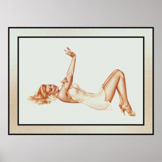 Poster Admiration Pin-up Girl Art par Alberto Vargas (Devant)