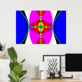 Poster ADN - Art fractal (Bureau à domicile)