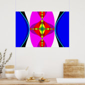 Poster ADN - Art fractal (Cuisine)