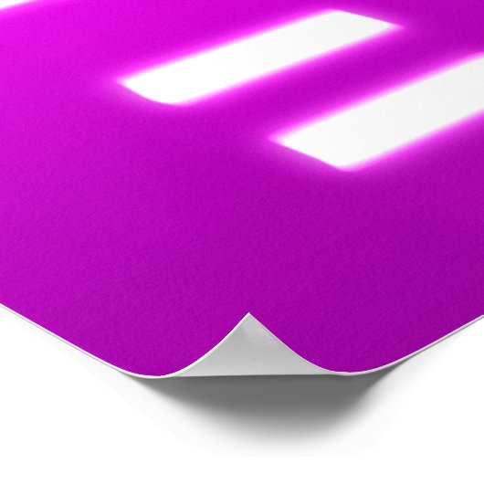 Poster ADN Code génétique Pink Magenta (Coin)