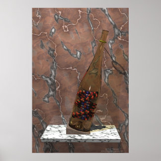 Poster ADN dans une bouteille