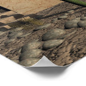 Poster Adobe Dwellings et Burro (Coin)