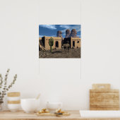 Poster Adobe Dwellings et Burro (Cuisine)
