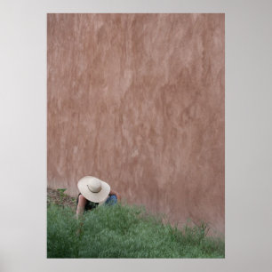 Poster Adobe Wall & Gardener