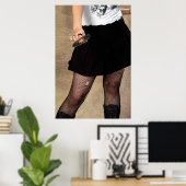 Poster Adolescent tenant un CD (Bureau à domicile)