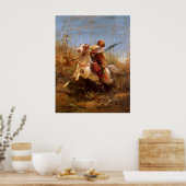 Poster Adolf Schreyer Le Guerrier Arabe À La Tête D'Une C (Cuisine)