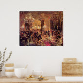 Poster Adolph von Menzel Cène au bal (Cuisine)