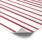 Poster Adopt a Cat Pink Cake on Stripes Birthday Decor (Coin)