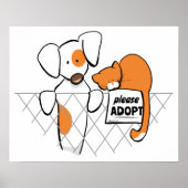 Poster Adopt Pets Patch & Rusty™ (Devant)