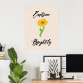 Poster Adopter avec éclat (Bureau à domicile)