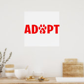 Poster Adopter Dont Shop - Havanais (Cuisine)