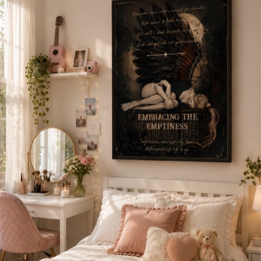Poster Adopter le vide Dark Romantic Gothic  