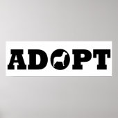 Poster Adopter les animaux (Devant)