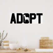 Poster Adopter les animaux (Cuisine)