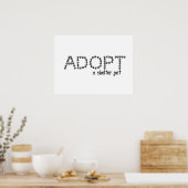Poster Adopter un Abri pour animaux de compagnie (Cuisine)