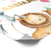 Poster Adopter un animal Safari Animaux Panneau de la tab (Coin)