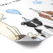Poster adopter un chiot Chien de Pawty Symbole de table d (Coin)