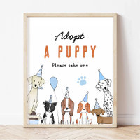 adopter un chiot Chien de Pawty Symbole de table d
