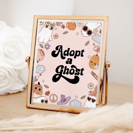Poster Adopter un Fête d'anniversaire de Fantôme