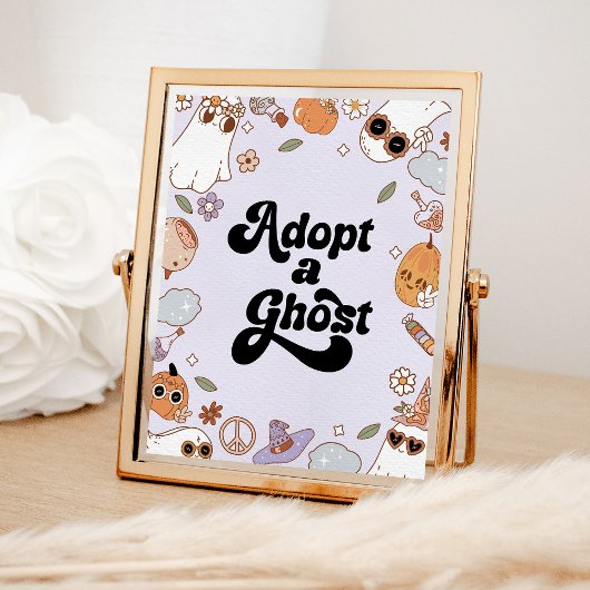Poster Adopter un Fête d'anniversaire de Fantôme