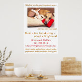 Poster Adopter un Greyhound (Cuisine)