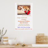 Poster Adopter un Greyhound (Cuisine)