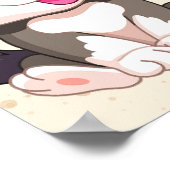 Poster Adopter un signe de fête du chiot (Coin)