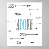 Poster Adoptez l'affiche fléchée (Devant)