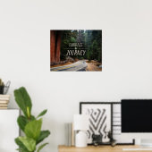Poster Adoptez l'affiche photo de parcours | Forêt de Séq (Bureau à domicile)