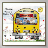 Poster Adoption Bus pour l'affiche de chat et chien (Devant)