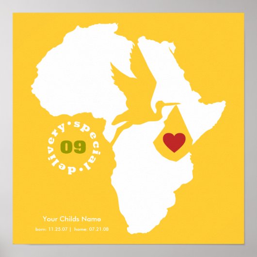 Poster Adoption Gotcha Day - Poème commémoratif (Devant)