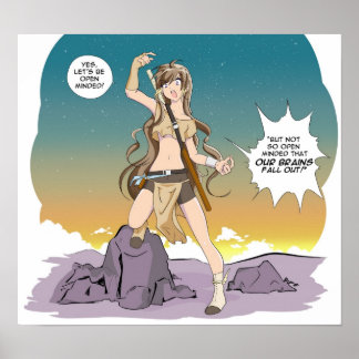 Poster Adora Ztarr "Soyons ouverts d'esprit"